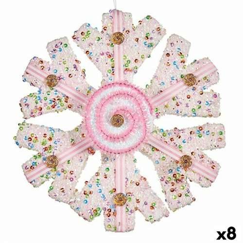 Božićni ukras Krist+ 64815311 Bijela Roza Sniježne pahuljice 17 x 6 x 17 cm (8 kom.) Cijena