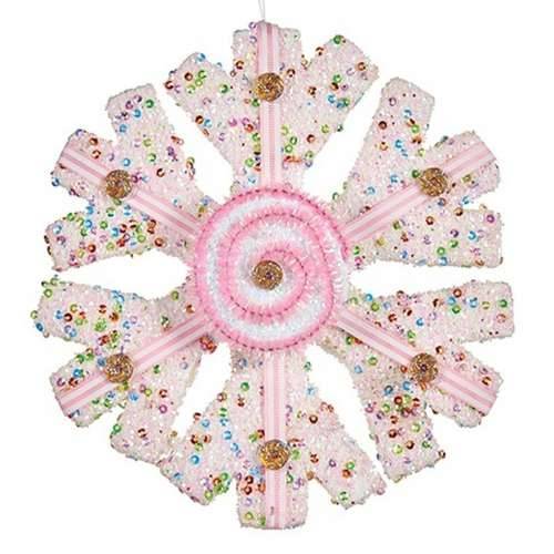 Božićni ukras Krist+ 64815311 Bijela Roza Sniježne pahuljice 17 x 6 x 17 cm (8 kom.) Cijena