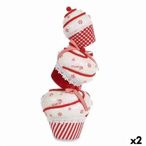Ukrasna figura toranj Krem kolač Bijela Crvena polistiren 20 x 50 x 20 cm (2 kom.) Cijena