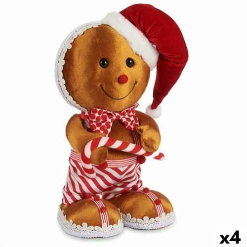 Ukrasna figura Keks Smeđa Crvena polistiren 19 x 33 x 15 cm (4 kom.) Cijena