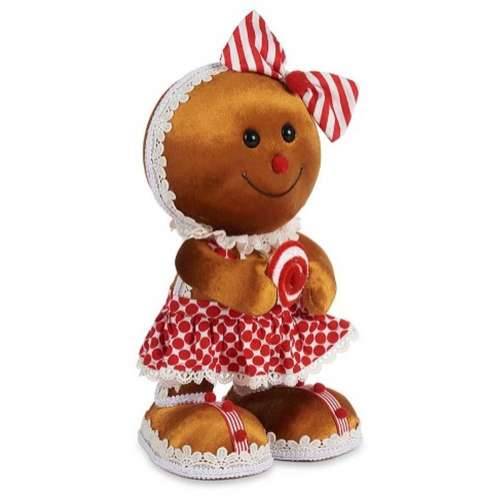 Ukrasna figura Keks Laso Smeđa Crvena polistiren 19 x 33 x 15 cm (4 kom.) Cijena