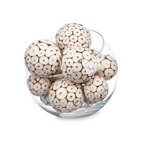 Set of Decorative Balls Smeđa Bijela (12 kom.) Cijena