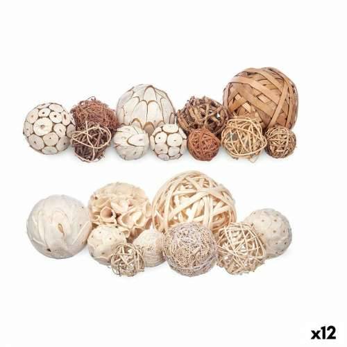Set of Decorative Balls Bijela Smeđa (12 kom.) Cijena