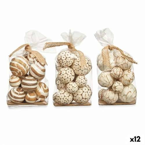 Set of Decorative Balls Bijela Smeđa (12 kom.) Cijena