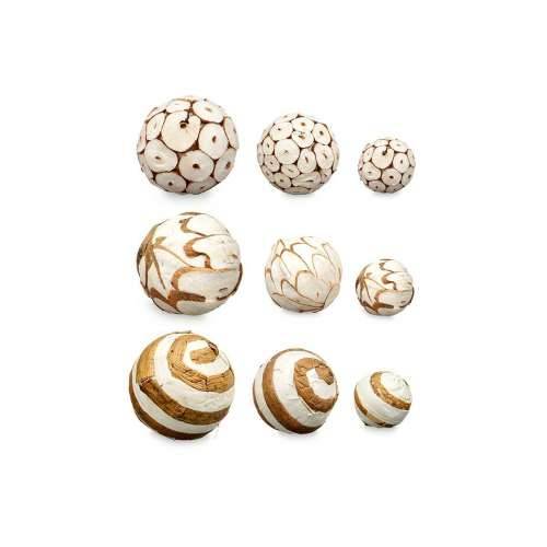 Set of Decorative Balls Bijela Smeđa (12 kom.) Cijena