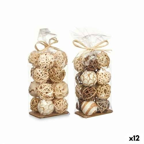 Set of Decorative Balls Bijela Smeđa (12 kom.) Cijena