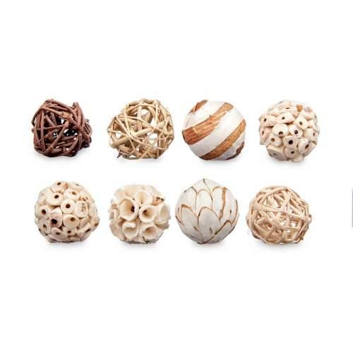 Set of Decorative Balls Bijela Smeđa (12 kom.) Cijena