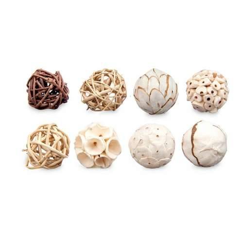 Set of Decorative Balls Bijela Smeđa (12 kom.) Cijena