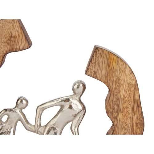 Ukrasna figura Obitelj Srebrna Metal 24,5 x 24,5 x 5 cm (6 kom.) Cijena