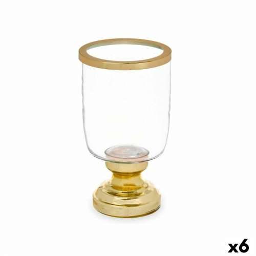 Svijećnjak Čaša za vino zlatan Čelik 12 x 24,5 x 12 cm (6 kom.) Cijena