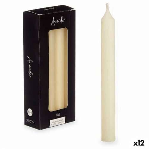 Set Svijeća Acorde 126-B-AR Krema 2 x 2 x 20 cm (12 kom.) Cijena