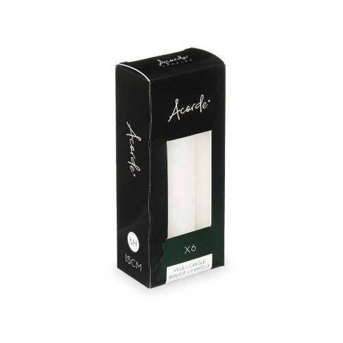 Set Svijeća Acorde 123-A-AR Bijela 2 x 2 x 15 cm (12 kom.) Cijena