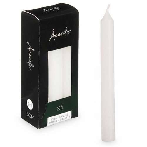 Set Svijeća Acorde 123-A-AR Bijela 2 x 2 x 15 cm (12 kom.) Cijena