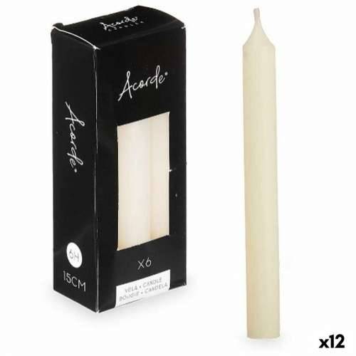 Set Svijeća Acorde 123-B-AR Krema 2 x 2 x 15 cm (12 kom.) Cijena