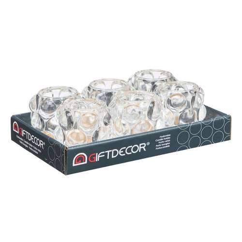 Svijećnjak mikrokuglice Providan Kristal 8,4 x 9 x 8,4 cm (12 kom.) Cijena