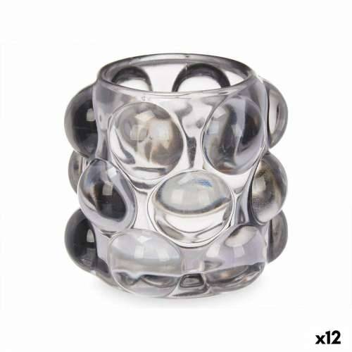 Svijećnjak mikrokuglice Siva Kristal 8,4 x 9 x 8,4 cm (12 kom.) Cijena