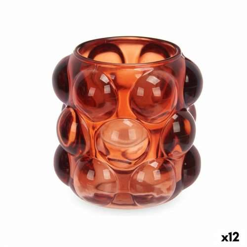 Svijećnjak mikrokuglice Oranžna Kristal 8,4 x 9 x 8,4 cm (12 kom.) Cijena
