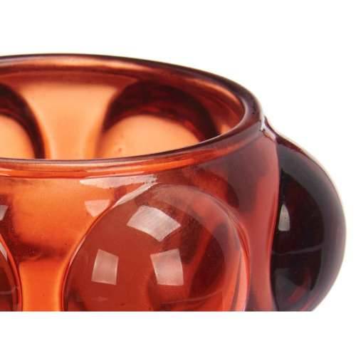 Svijećnjak mikrokuglice Oranžna Kristal 8,4 x 9 x 8,4 cm (12 kom.) Cijena