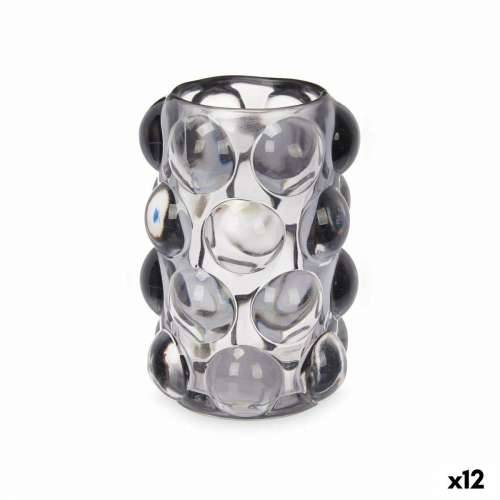 Svijećnjak mikrokuglice Siva Kristal 8,4 x 12,5 x 8,4 cm (12 kom.) Cijena