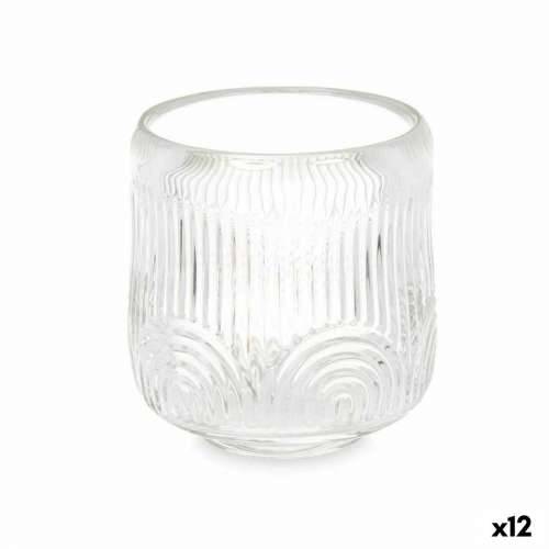 Svijećnjak Crte Providan Kristal 9 x 9,5 x 9 cm (12 kom.) Cijena
