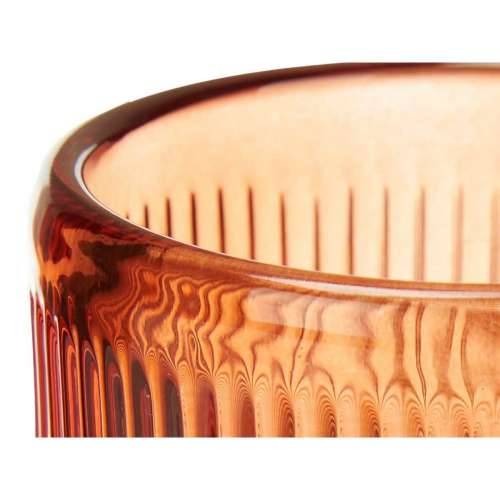 Svijećnjak Crte Oranžna Kristal 7,5 x 7,8 x 7,5 cm (12 kom.) Cijena