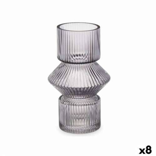 Vrč Crte Siva Kristal 9,5 x 16,5 x 9,5 cm (8 kom.) Cijena
