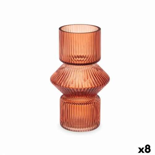 Vrč Crte Oranžna Kristal 9,5 x 16,5 x 9,5 cm (8 kom.) Cijena