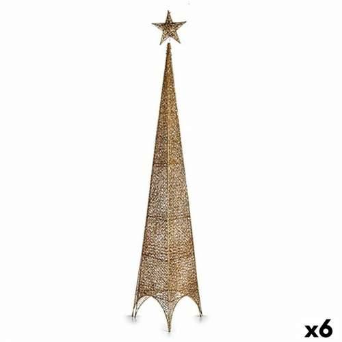 Pom de Crăciun Krist+ 148 zlatan Metal Plastika Zvijezda toranj 34 x 154 x 34 cm (6 kom.) Cijena