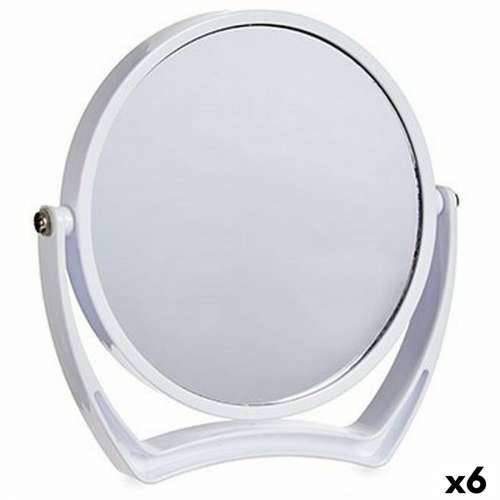 Uvećavajuće Ogledalo Bijela Kristal Plastika 19 x 18,7 x 2 cm (6 kom.) Cijena