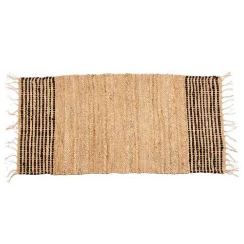 Tepih Crna Prirodno Crte 70 x 1 x 140 cm (8 kom.) Cijena