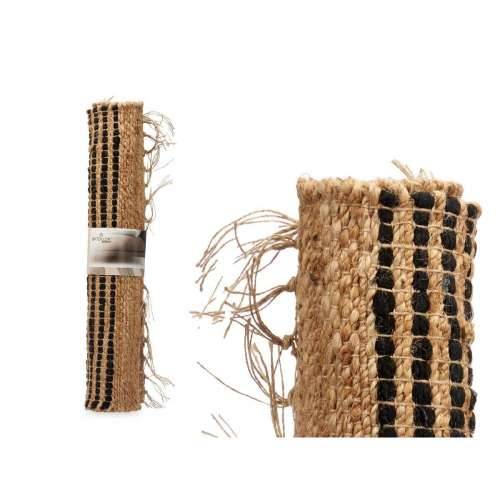 Tepih Crna Prirodno Crte 70 x 1 x 140 cm (8 kom.) Cijena