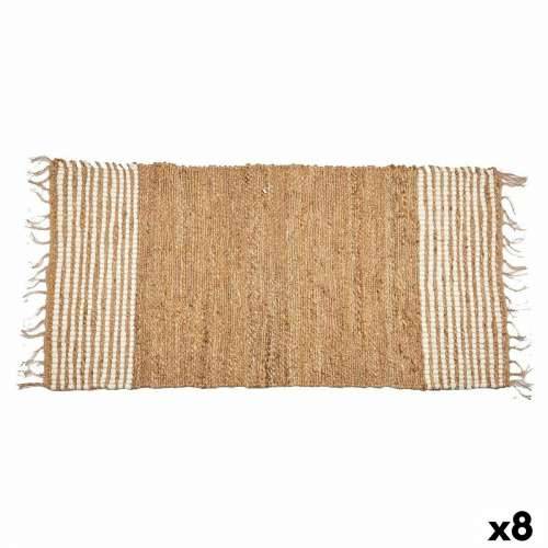 Tepih Crna Prirodno Crte 70 x 1 x 140 cm (8 kom.) Cijena
