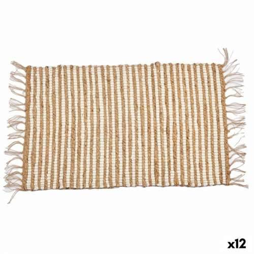 Tepih Bijela Prirodno Crte 60 x 1 x 90 cm (12 kom.) Cijena