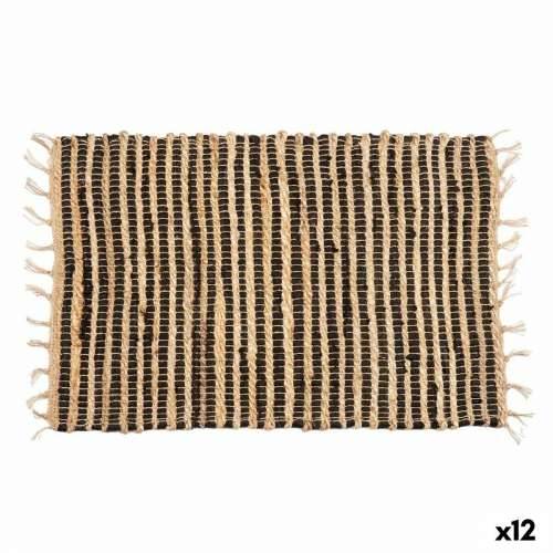 Tepih Crna Prirodno Crte 60 x 1 x 90 cm (12 kom.) Cijena