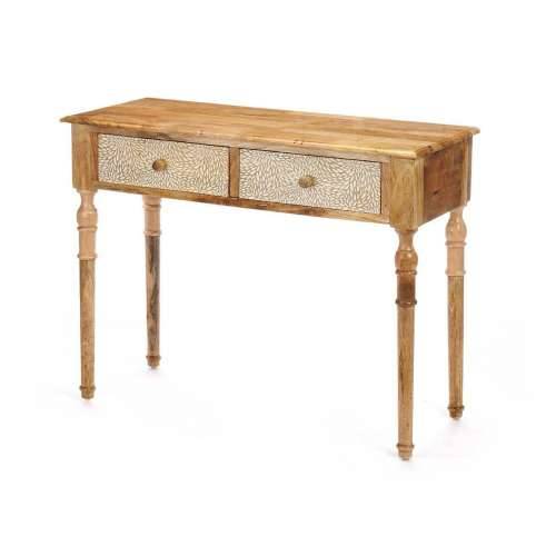 Ormarić s 2 ladice Gift Decor 33 Bijela Smeđa 98 x 77 x 42 cm Listovi Cijena