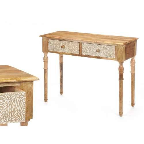 Ormarić s 2 ladice Gift Decor 33 Bijela Smeđa 98 x 77 x 42 cm Listovi Cijena