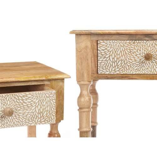 Ormarić s 2 ladice Gift Decor 33 Bijela Smeđa 98 x 77 x 42 cm Listovi Cijena