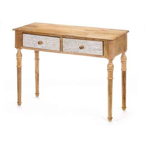 Ormarić s 2 ladice Gift Decor 35 Bijela Smeđa 98 x 77 x 42 cm Crte Cijena