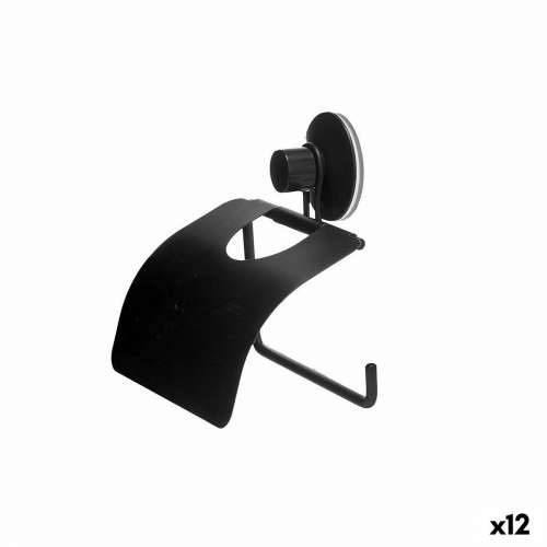 Stalak za WC Papir Berilo W3100-13P Crna Čelik ABS 13,5 x 12 x 3 cm (12 kom.) Cijena
