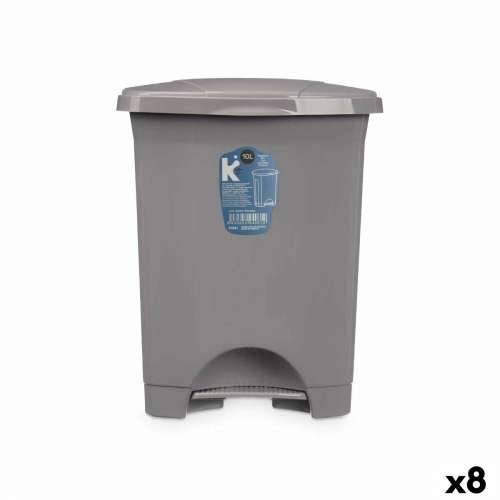 Koš za Papir na Pedalu Siva Plastika 10 L (8 kom.) Cijena