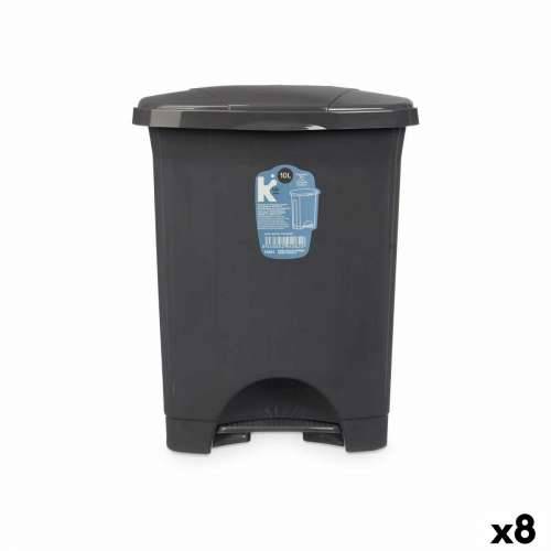 Koš za Papir na Pedalu Antracitna Plastika 10 L (8 kom.) Cijena