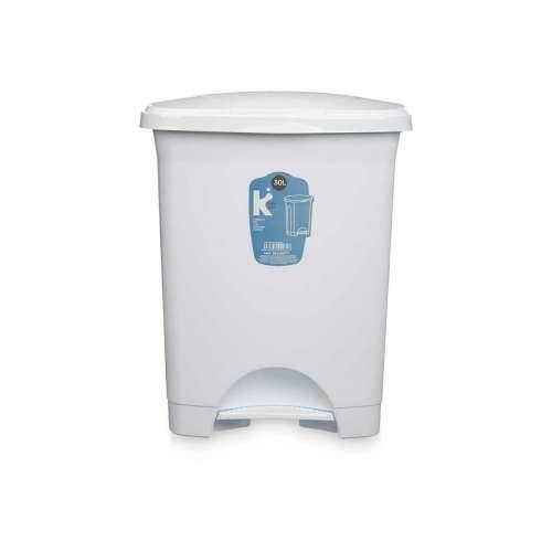 Koš za Papir na Pedalu Bijela Plastika 30 L (4 kom.) Cijena