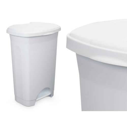 Koš za Papir na Pedalu Bijela Plastika 50 L (3 kom.) Cijena