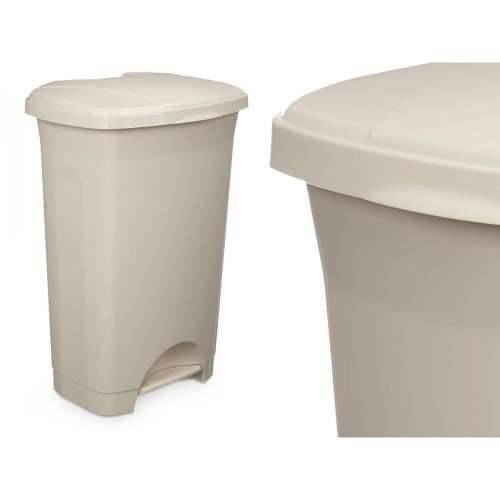 Koš za Papir na Pedalu Bež Plastika 50 L (3 kom.) Cijena