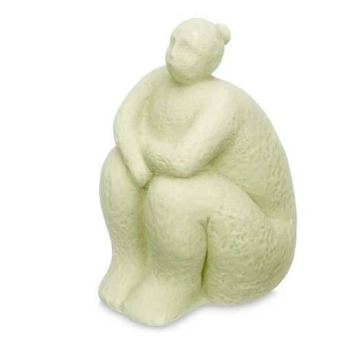 Ukrasna figura Zelena Dolomite 18 x 30 x 19 cm (4 kom.) Dama Sjedeći Cijena