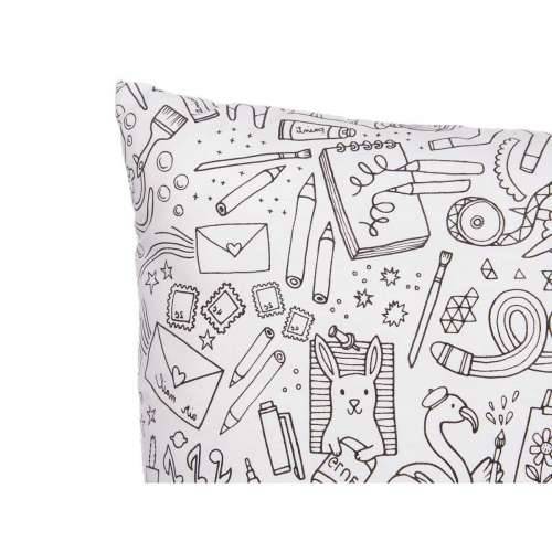 Jastuk Pincello PILLOW Bijela Crna 43 x 13 x 43 cm Za ličenje (6 kom.) Cijena