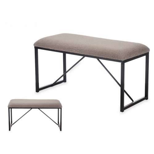 Klupa Gift Decor TR23063-4 Smeđa Metal Tkanina 81 x 42 x 38 cm Cijena