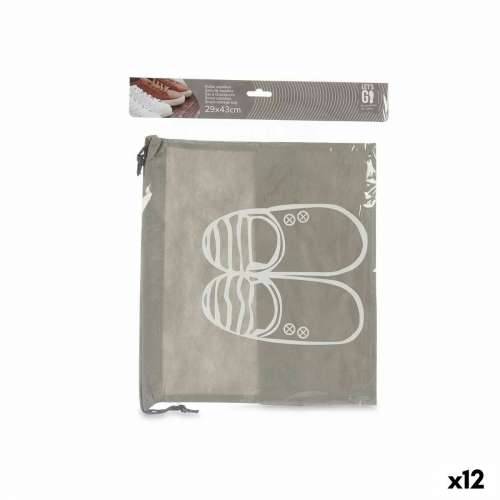 Ormarići za Cipele Siva PVC 29 x 43 cm Tkanina (12 kom.) Cijena