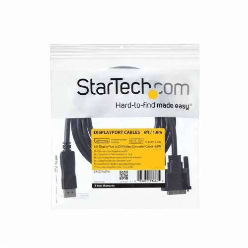 Adapter DisplayPort u DVI Startech DP2DVIMM6            (1,8 m) Crna 1.8 m Cijena