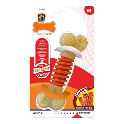 Grickalo za pse Nylabone Extreme Chew Pro Action Bacon Veličina M Najlon Cijena